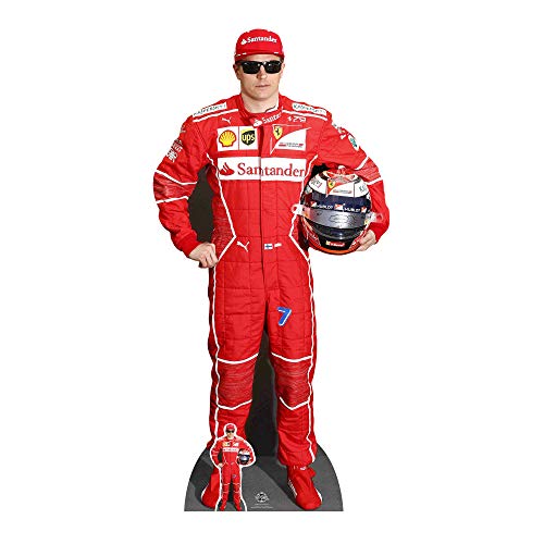 STAR CUTOUTS Rennfahrer Motorsport, Pappe, Mehrfarbig, Kimi Räikkönen von STAR CUTOUTS