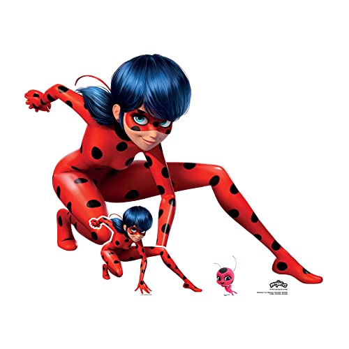 Star Cutouts SC4051 Pappaufsteller Marienkäfer, Höhe 93 cm, Miraculous: Tales of Ladybug & Cat Noir von STAR CUTOUTS