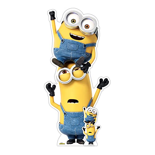 Star Cutouts SC4122 Kevin und Bob Minions Pappaufsteller Spielzeug, Minion Party, Zimmer & Geburtstag Dekorationen von STAR CUTOUTS