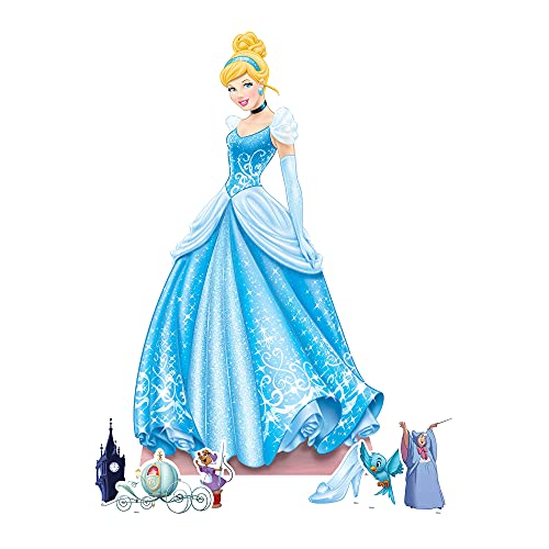 STAR CUTOUTS SP005 Cinderella Party-Dekorationen mit 6 Mini-Party-Zubehör, Prinzessinnen-Disney-Thema, Größe M von STAR CUTOUTS