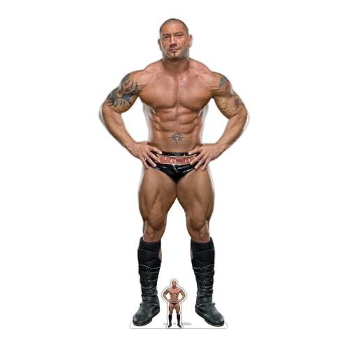 STAR CUTOUTS Star Cutouts Batista WWE Pappaufsteller in Lebensgröße mit Tischplatte von STAR CUTOUTS