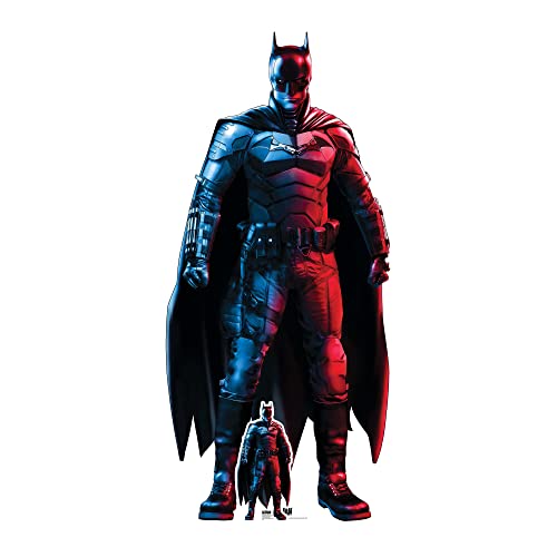 STAR CUTOUTS SC4215 Batman Red Blue Robert Pattinson Pappaufsteller Perfekt für Geburtstage, Geschenke, Partys & Fans von STAR CUTOUTS