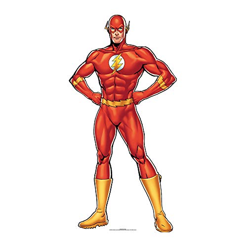STAR CUTOUTS DC Comics The Flash Cut Out, Karton, Mehrfarbig, 90 x 45 x 90 cm, Pappe, Regular von STAR CUTOUTS