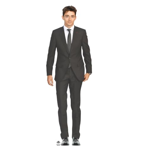 Star Cutouts CS1102 Charles Leclerc Pappaufsteller in Lebensgröße mit Mini von STAR CUTOUTS