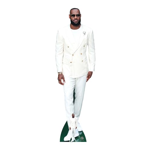 Star Cutouts CS1151 Lebron James Pappaufsteller in Lebensgröße, Höhe 197 cm, mit Mini von STAR CUTOUTS