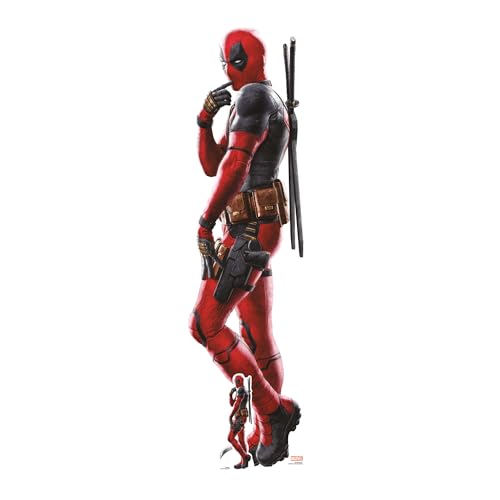 Star Cutouts Deadpool Ryan Reynolds Pappaufsteller mit gratis Mini-Standee Marvel Partys, Deadpool-Fans, Geburtstagen, Geschenken, Partys & Fans von STAR CUTOUTS