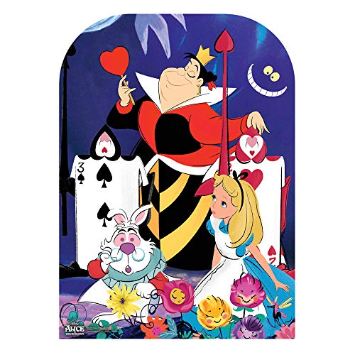 Star Cutouts Ltd SC1092 Offizieller Disney Star Alice im Wunderland Queen of Hearts Stand in Party-Karton-Ausschnitt, Höhe 131 cm, Mehrfarbig, 131 x 95 x 131 cm von STAR CUTOUTS