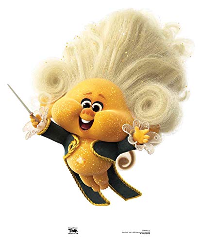 Star Cutouts Ltd Star Cutouts Trollzart Classic Composer Trolls World Tour - Höhe 89cm Breite 74cm SC1495, mehrfarbig von STAR CUTOUTS