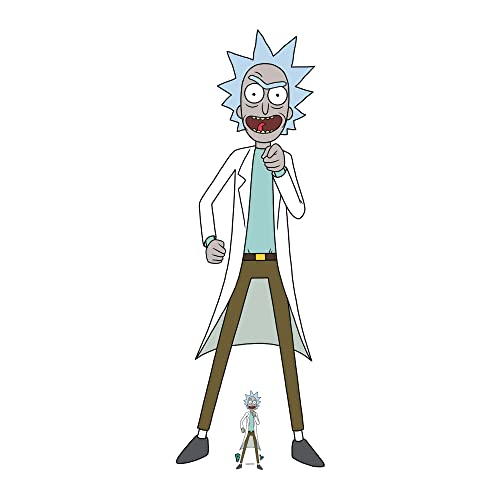Star Cutouts SC4261 Rick Sanchez Scientist Rick and Morty Karton-Ausschnitt in Lebensgröße von STAR CUTOUTS