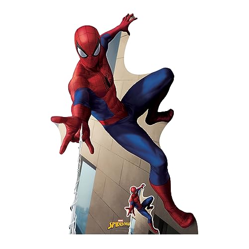 Star Cutouts SC4304 Spider-Man Web Shooting Pappaufsteller mit Mini – perfekt für Marvel-Fans, Partys und Events von STAR CUTOUTS