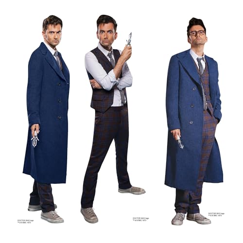 Star Cutouts SC4644 Vierzehntes Doctor Who David Tennant Regal Top Pack Pappaufsteller Höhe 31 cm Fans von STAR CUTOUTS