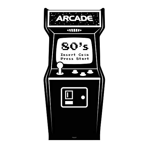 Star Einbauöffnungen Golden Age schwarz und weiß-Video Arcade Karton Ausschnitt, Mehrfarbig von STAR CUTOUTS