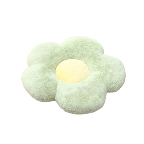 STAR FIRE Gänseblümchen Sofakissen niedliches Blumenerkerfensterkissen Sonnenblumenkissen Bürositzkissen Stuhlkissen (60 x 60cm, Light Green) von STAR FIRE