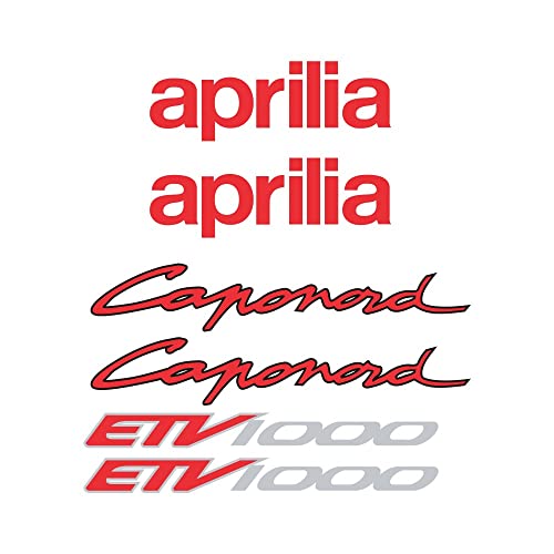 Aufkleber-Set kompatibel mit Moto Trail Aprilia Caponord ETV 1000 2004, Schwarz von STAR SAM