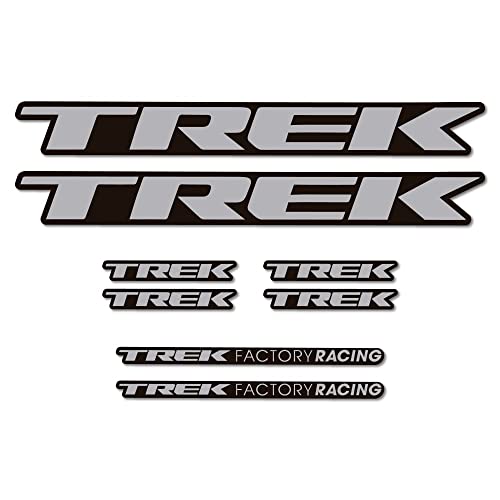 Aufkleber kompatibel mit Fahrradrahmen Trek Factory Racing Grau Aufkleber kompatibel mit Fahrradrahmen Trek Factory Racing Grau von STAR SAM