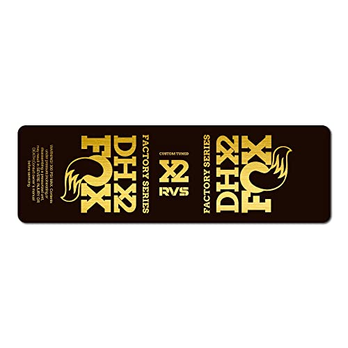 STAR SAM Aufkleber Fox DHX2 2018 Gold Metallic 1 cm von STAR SAM