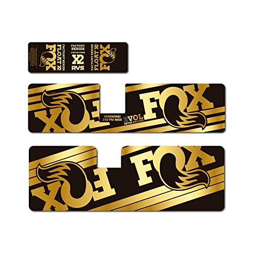 STAR SAM Aufkleber Fox Float X2 2018 Chrom gold 1 cm von STAR SAM