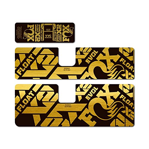 STAR SAM Aufkleber Fox Float X2 2021 Gold Metallic 1 cm von STAR SAM