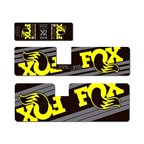 STAR SAM Aufkleber für Fox Float X2 2018, Gelb, 1 cm von STAR SAM