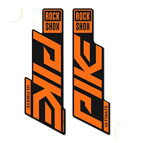 STAR SAM Aufkleber für Rock Shox Pike Ultimate 2020, Orange, 1 cm von STAR SAM