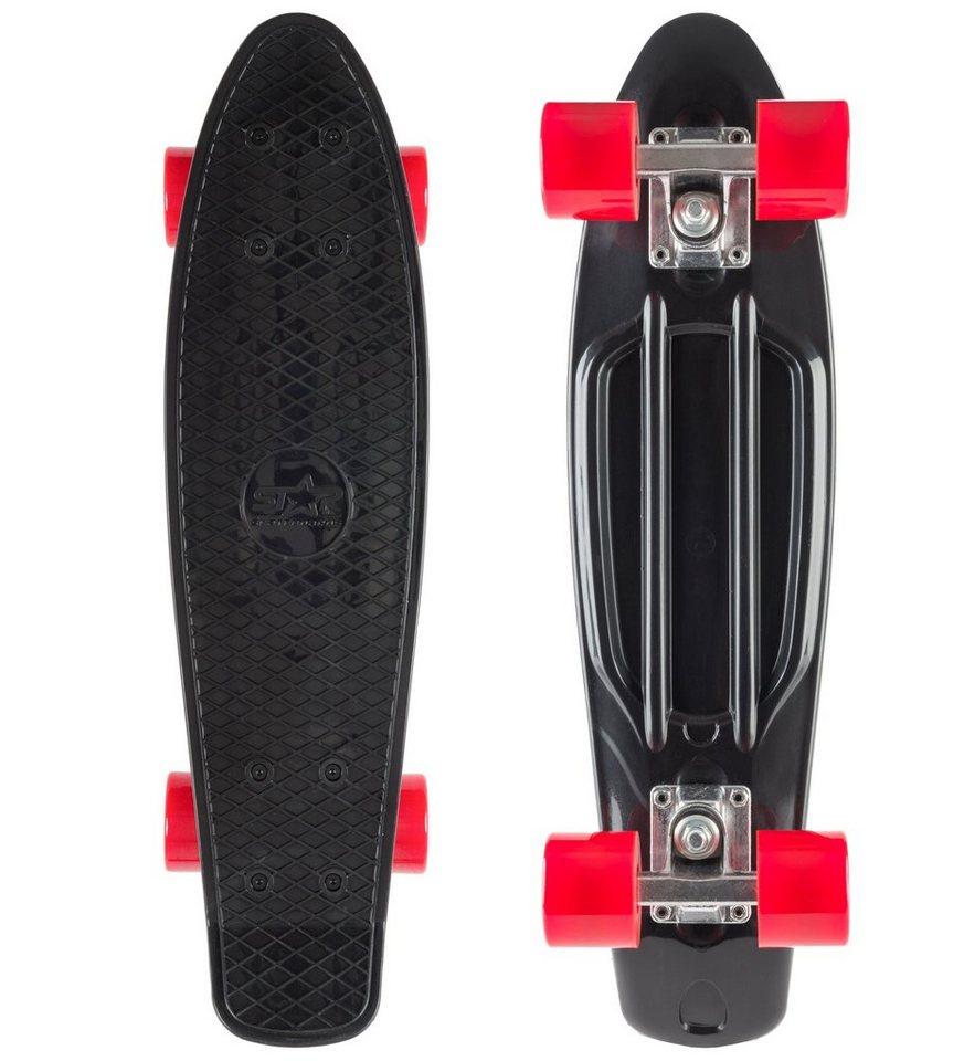 STAR-SKATEBOARDS Skateboard Retroboard, ab 8 Jahre, ab 125 cm, Jungen, Mädchen, 60 mm Rollen, ABEC-7 Kugellager, 78A Rollenhärte, bis 100 kg STAR-SKATEBOARDS Skateboard Retroboard, ab 8 Jahre, ab 125 cm, Jungen, Mädchen, 60 mm Rollen, ABEC-7 Kugellager, 78A Rollenhärte, bis 100 kg von STAR-SKATEBOARDS