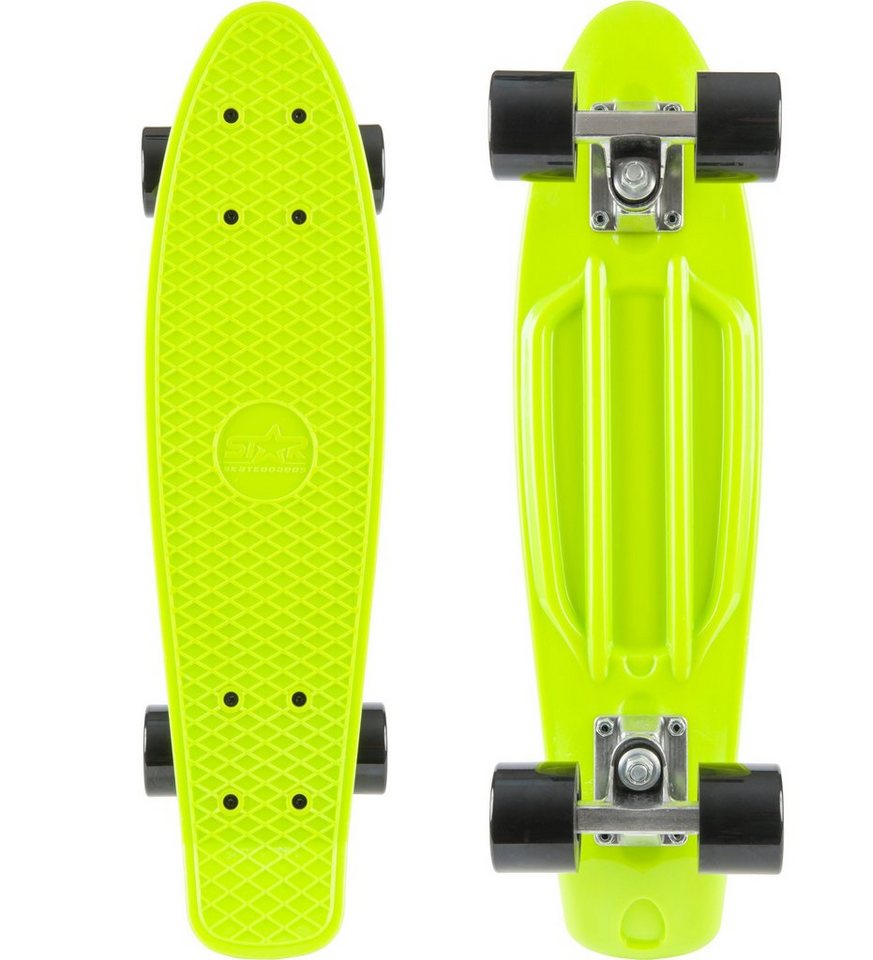STAR-SKATEBOARDS Skateboard Retroboard, ab 8 Jahre, ab 125 cm, Jungen, Mädchen, 60 mm Rollen, ABEC-7 Kugellager, 78A Rollenhärte, bis 100 kg STAR-SKATEBOARDS Skateboard Retroboard, ab 8 Jahre, ab 125 cm, Jungen, Mädchen, 60 mm Rollen, ABEC-7 Kugellager, 78A Rollenhärte, bis 100 kg von STAR-SKATEBOARDS