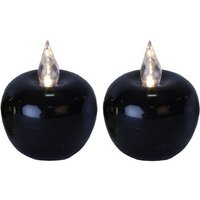 Star LED Dekoration Mini 2-teilig Farbe: Schwarz, 5 x 4 cm (Batterien, mit Fenster von STAR TRADING