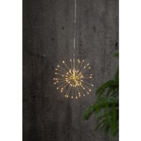 Star Trading - 3D-LED-Hängestern Firework, silber, 16x16 cm, 80 warmweiß led, 3m Kabel, Trafo von STAR TRADING