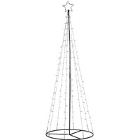 Led Weihnachtsbaum Light Tree von Star Trading Christbaum-Lichterkette warmweiß für innen und außen, Schwarz, mit Kabel, Höhe: 210 cm, IP44 von STAR TRADING