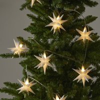 Star Trading - Batteriebetriebene Lichterkette ,December' mit 8 3D-Sternen, Timer, warmweiße LEDs, l 210cm, ø 10cm Star Trading - Batteriebetriebene Lichterkette ,December' mit 8 3D-Sternen, Timer, warmweiße LEDs, l 210cm, ø 10cm von STAR TRADING