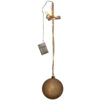 Batteriebetriebene Weihnachtsleuchte ,Bliss' mit Baumkugel, 18 Tautropfen-LEDs, Timer, gold, ø 15cm - Star Trading Batteriebetriebene Weihnachtsleuchte ,Bliss' mit Baumkugel, 18 Tautropfen-LEDs, Timer, gold, ø 15cm - Star Trading von STAR TRADING