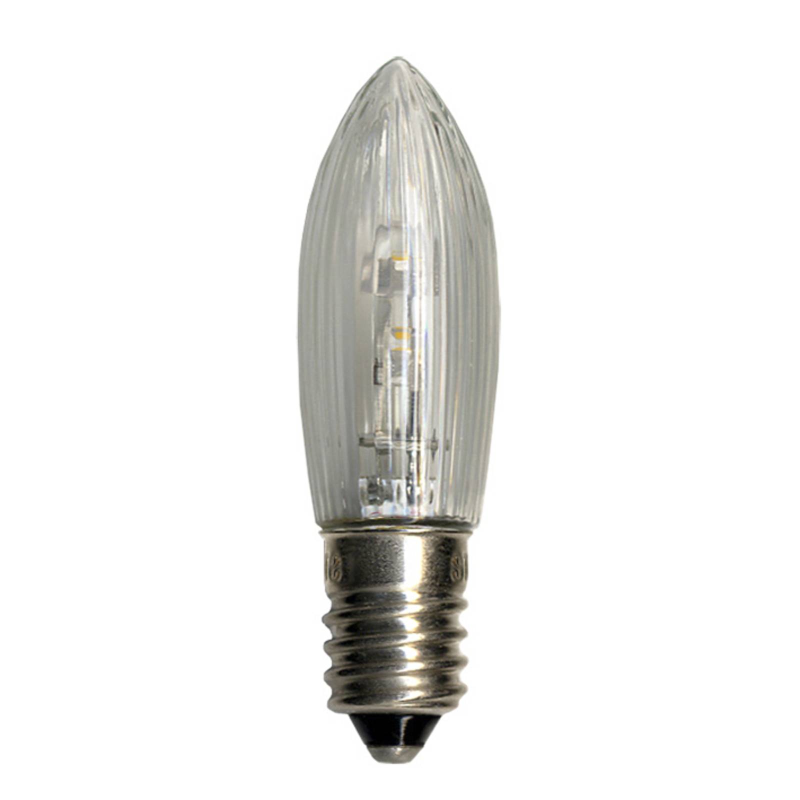 E10 0,2W 10-55V LED Ersatzlampe 3erPack Kerzenform E10 0,2W 10-55V LED Ersatzlampe 3erPack Kerzenform von STAR TRADING