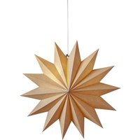 Großer Papierstern ,Plain', 14-zackig, schlicht, natur, ø 60cm von STAR TRADING