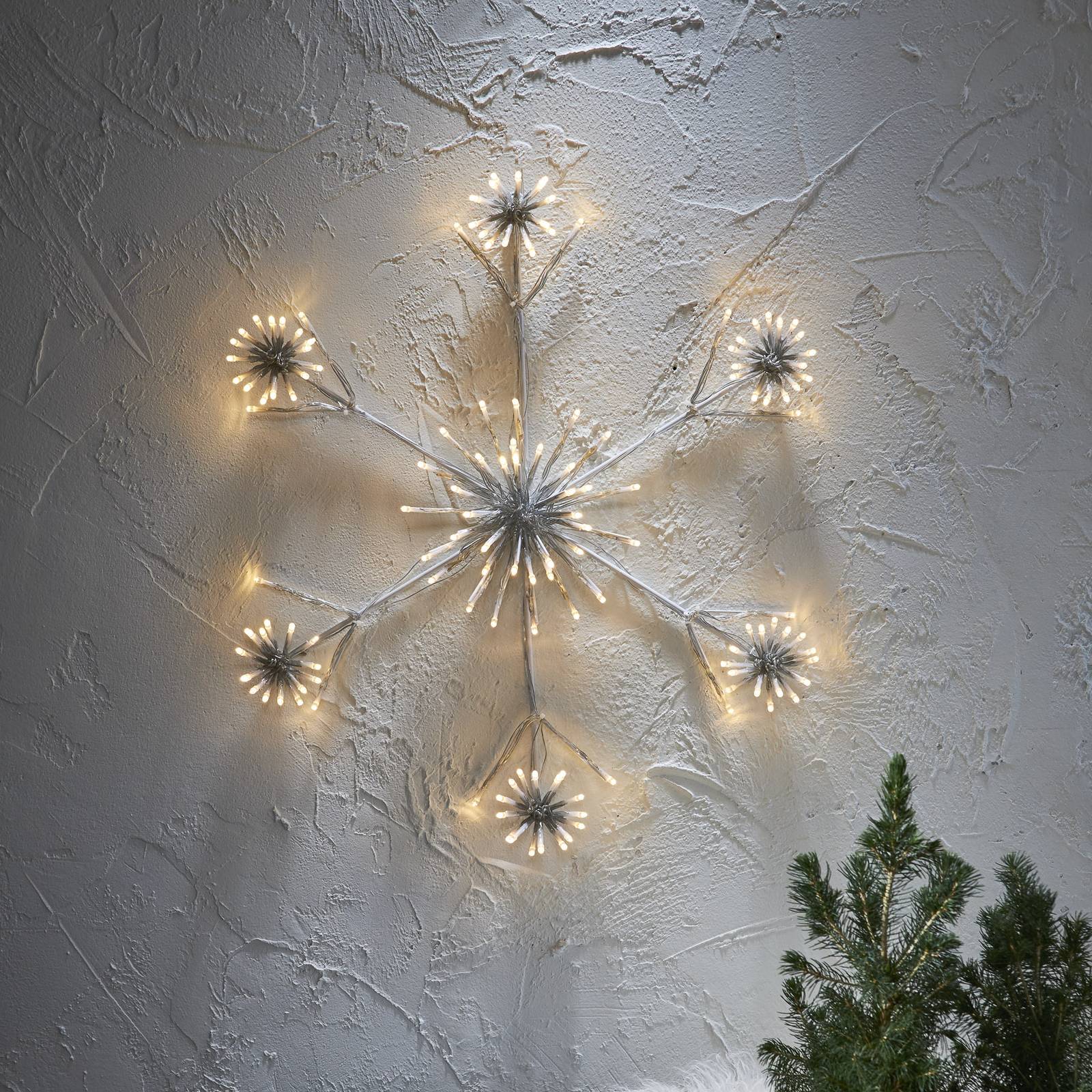 LED-Dekoleuchte Flower Snowflake Ø 60 cm von STAR TRADING