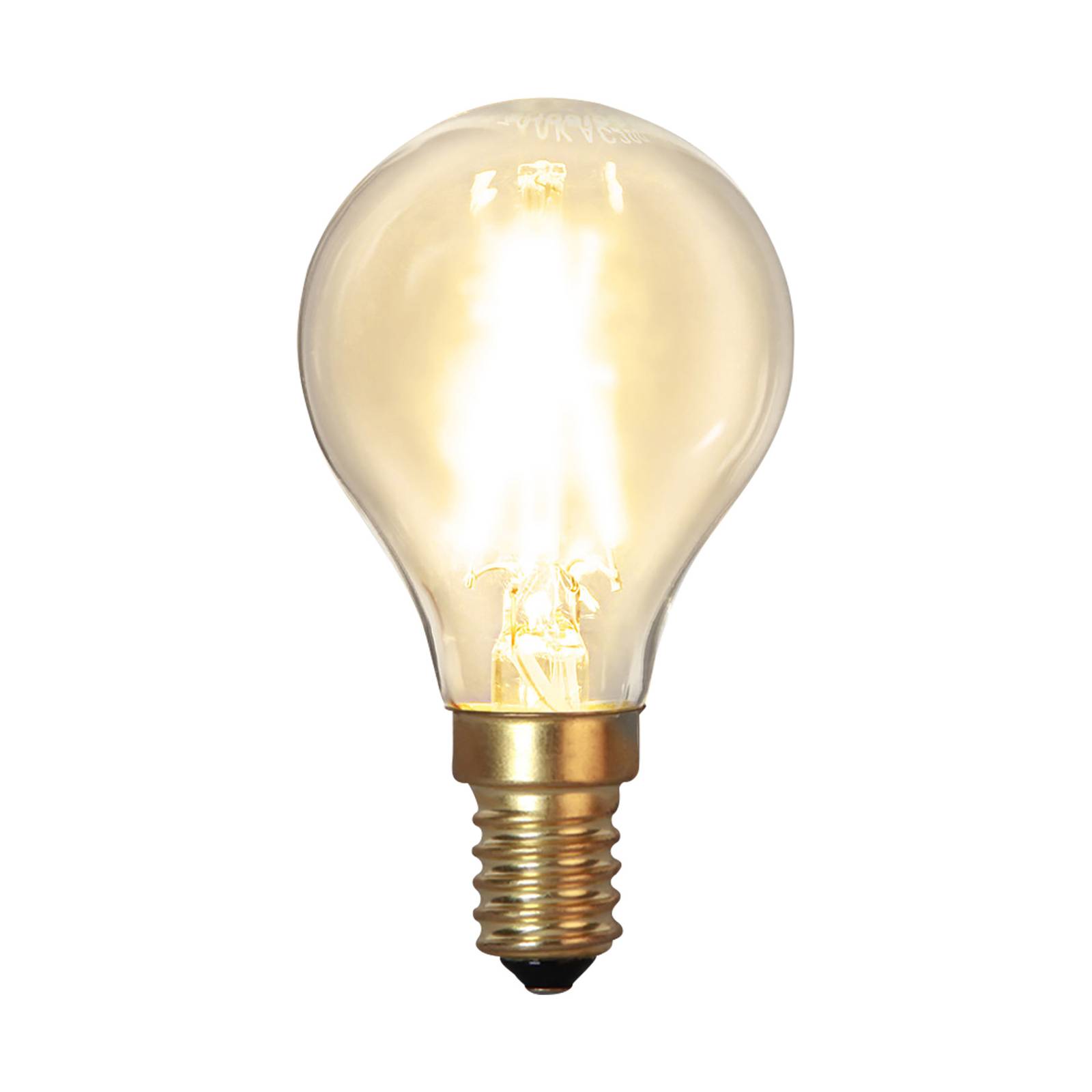 LED-Leuchtmittel E14 P45 Filament 1,5W 2.100 K 120 Lumen von STAR TRADING