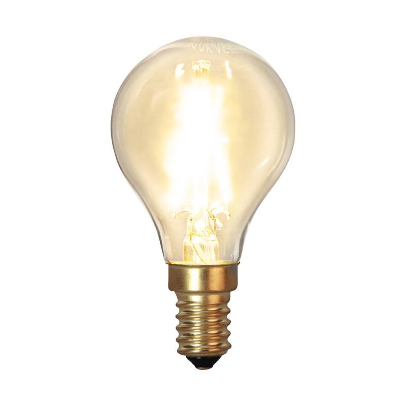 LED-Leuchtmittel E14 P45 Filament 1,5W 2.100 K 120 Lumen von STAR TRADING