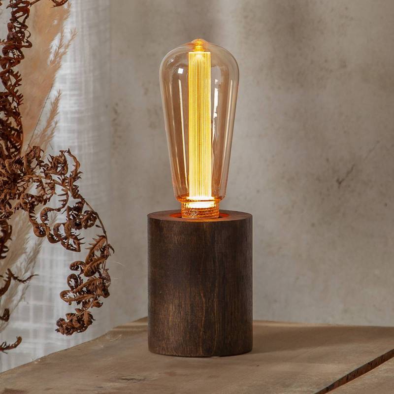 LED-Leuchtmittel DecoLED NGC, Rustika, E27 2 W amber 1.700 K von STAR TRADING