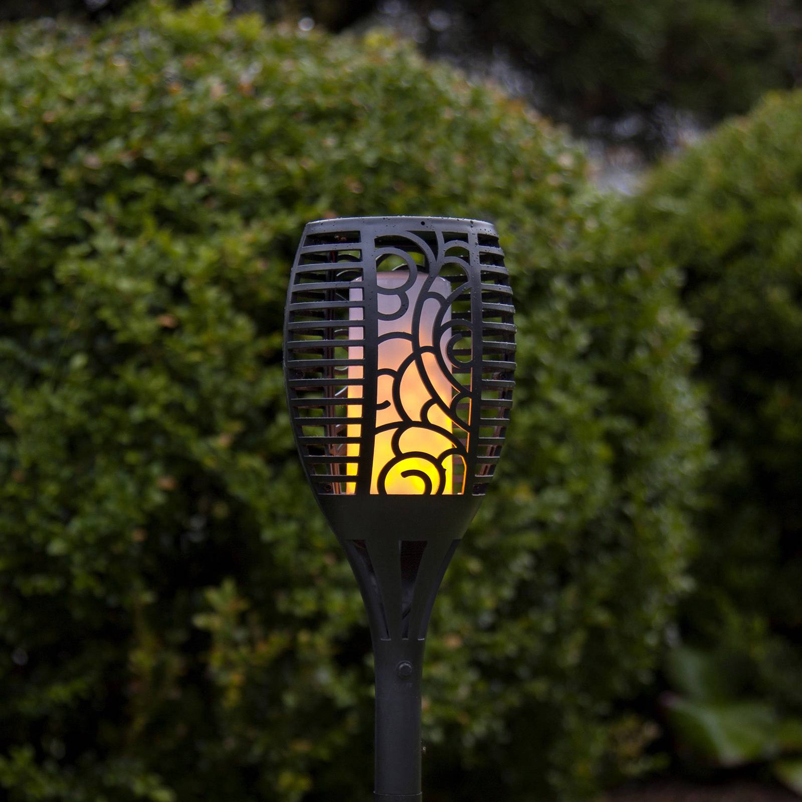LED-Solarlampe Flame, drei Nutzungsoptionen, 54 cm von STAR TRADING
