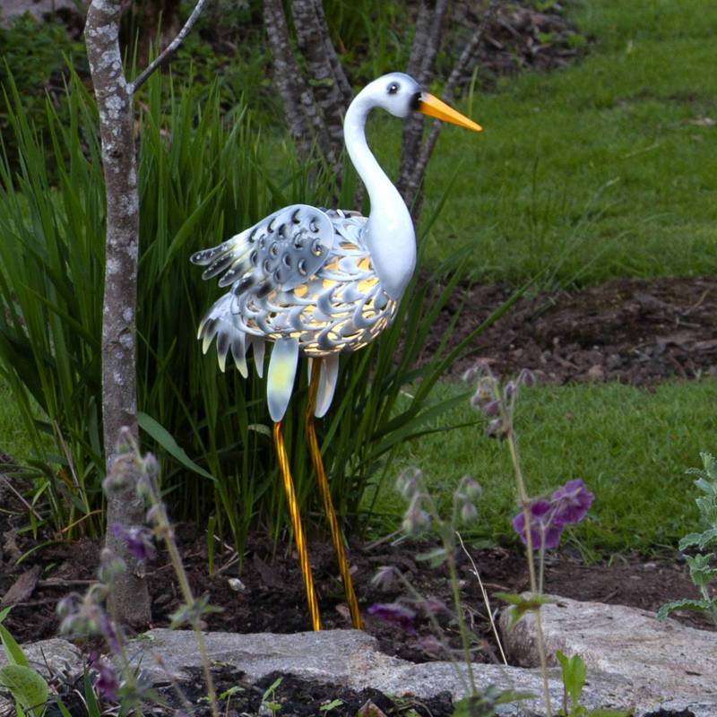LED-Solarleuchte Heron als Reiher-Figur LED-Solarleuchte Heron als Reiher-Figur von STAR TRADING