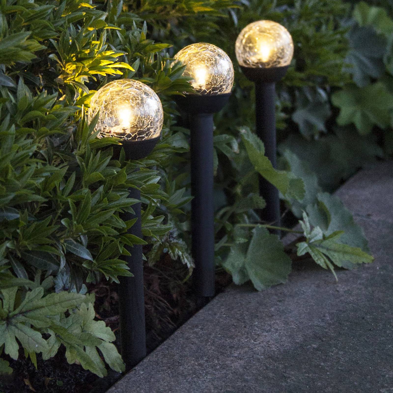 LED-Solarleuchte Roma, Dreierset LED-Solarleuchte Roma, Dreierset von STAR TRADING
