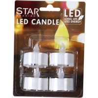 LED-Teelicht 'T-Light',, 4 Stück, flackernd, incl von Star