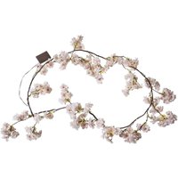Cherryflower, LED-Girlande außen, Kirschblüten-Lichterkette, pink, warmweißes Licht, Timer, 1,8 m - Star Trading von STAR TRADING