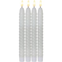 Star Trading - led Kerzen mit Timerfunktion led Stabkerzen weiß led Kerzen flackernde Flamme led Kerze mit Timer Kerzen Deko Stabkerzen gedreht von STAR TRADING