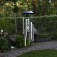 Led Solar Windspiel Bubbly, Edelstahl, 350mm - grey - Star Trading von STAR TRADING