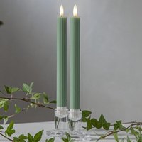 Star Trading - led Stabkerze Flamme Stripe 2er-Set aus Wachs Star Trading - led Stabkerze Flamme Stripe 2er-Set aus Wachs von STAR TRADING