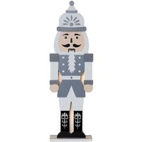 Led Weihnachtsleuchte ,Nutcracker', leuchtender Nussknacker aus Holz, 10 LEDs, Batterie + Timer, Grautöne, h 52cm - Star Trading Led Weihnachtsleuchte ,Nutcracker', leuchtender Nussknacker aus Holz, 10 LEDs, Batterie + Timer, Grautöne, h 52cm - Star Trading von STAR TRADING
