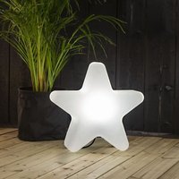 Star Trading - Outdoor Leuchte Gardenlight Stern E27 mit Erdspieß - white von STAR TRADING