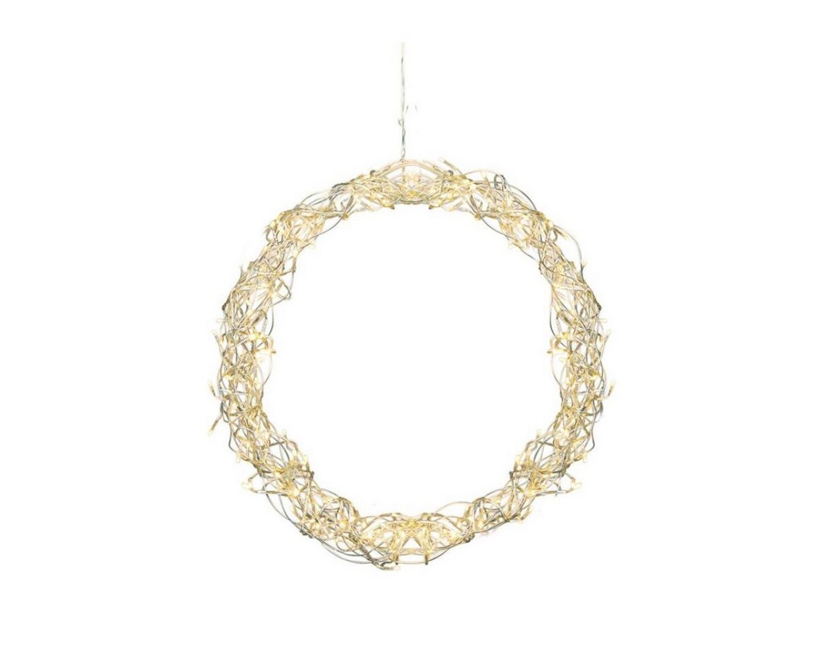 STAR TRADING Dekokranz LED Lichtkranz Fenster Türschmuck Wandkranz 120LED D:50cm Innen silber STAR TRADING Dekokranz LED Lichtkranz Fenster Türschmuck Wandkranz 120LED D:50cm Innen silber von STAR TRADING