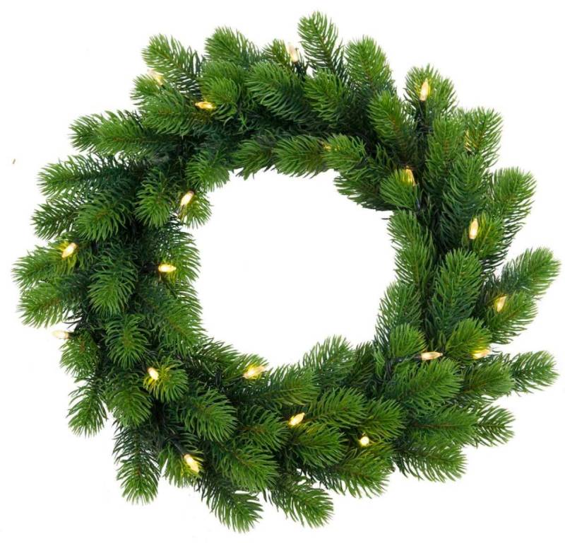 STAR TRADING Dekokranz LED Tannenkranz Türkranz beleuchtet Weihnachtskranz für Außen D: 50cm STAR TRADING Dekokranz LED Tannenkranz Türkranz beleuchtet Weihnachtskranz für Außen D: 50cm von STAR TRADING