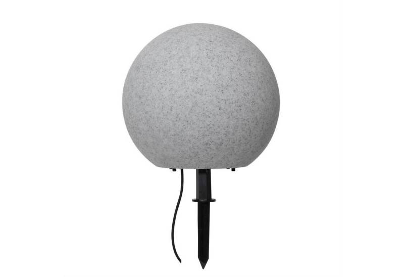 STAR TRADING Gartenleuchte Gartenkugel mit Erdspieß Kugelleuchte E27 Fassung D: 40cm Kabel grau von STAR TRADING